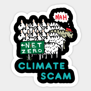 Climate Scam Sticker